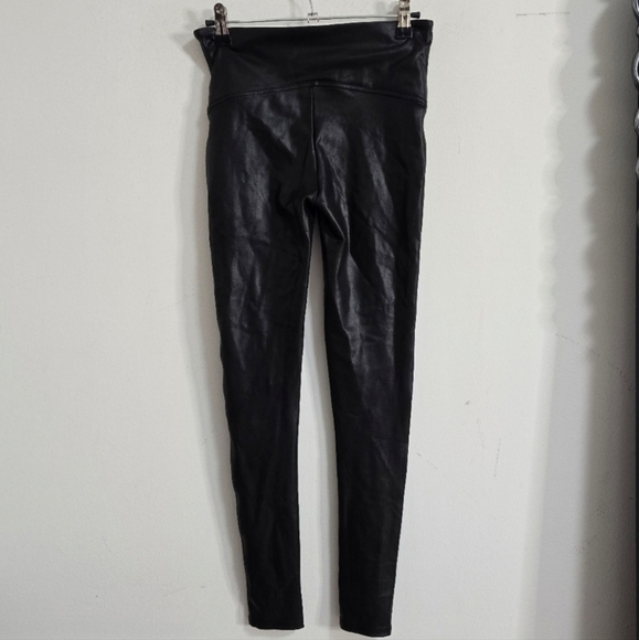 Spanx black faux leather high waist leggings - Picture 4 of 5